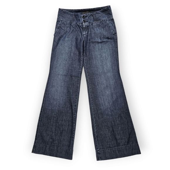 Lucky Brand Denim - Lucky Brand Dark Wash Wide Leg Denim Jeans Women's Size 29